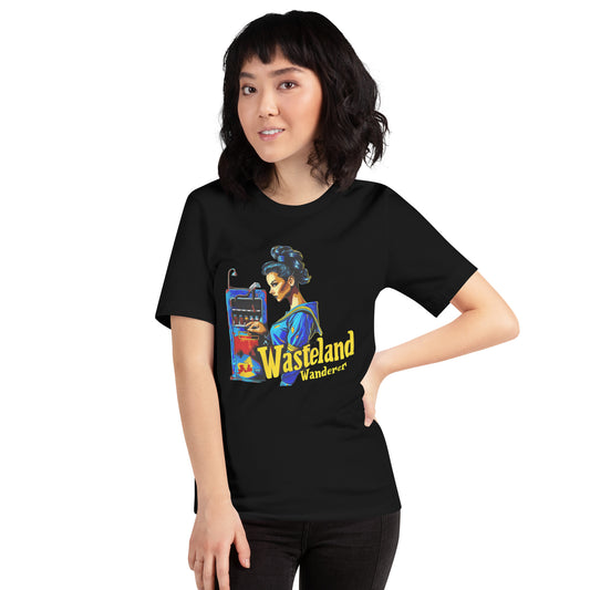 Wasteland Wanderer Woman Tee: Iconic Survivor Design, 100% Cotton, Resilient and Stylish, S-3XL