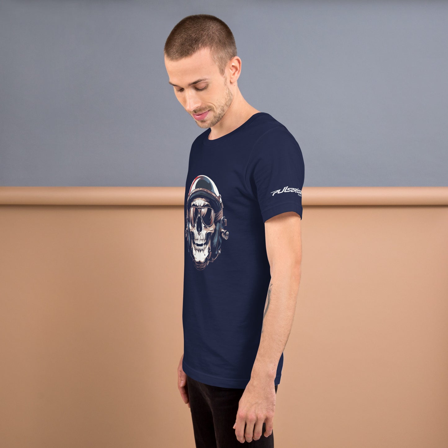 Guardian's Badge Tee by PulseRise Apparel (Black & Navy)